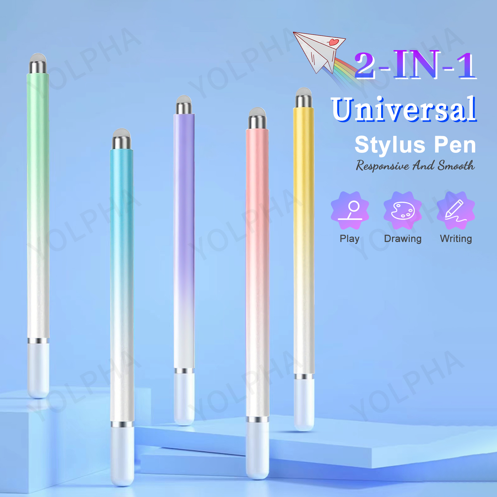 Drawing Tablet Pen Accessories - 2 in 1 Universal Stylus Pen
