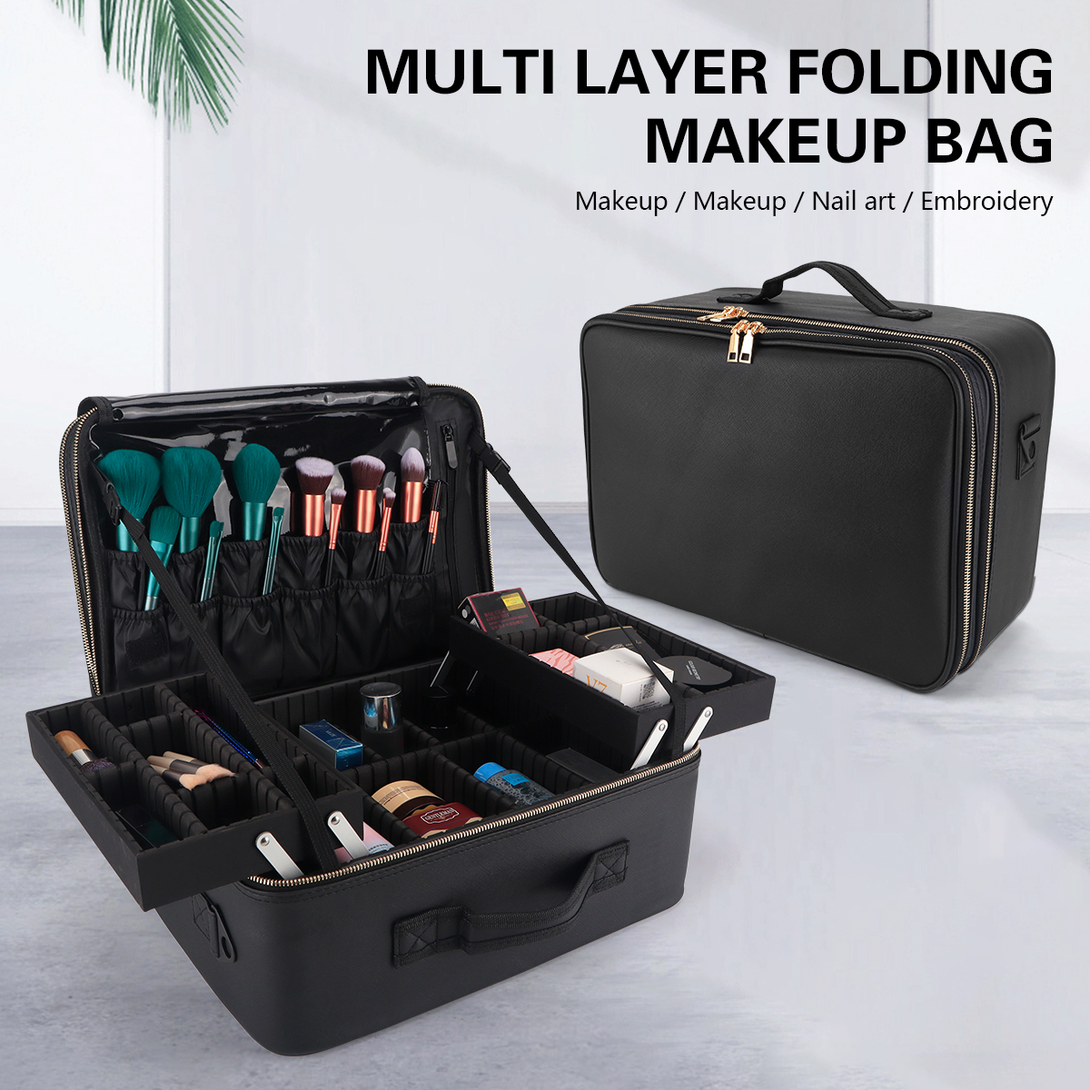 Tablet Accessories For Girls - Women Travel Cosmetic Case Organizer Box
