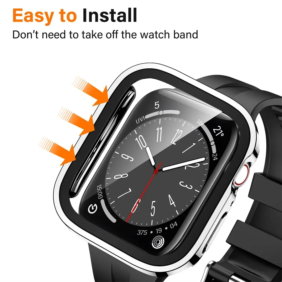 Glass+cover For Apple Watch ca - огляд і ціна Tablet Accessories For Girls