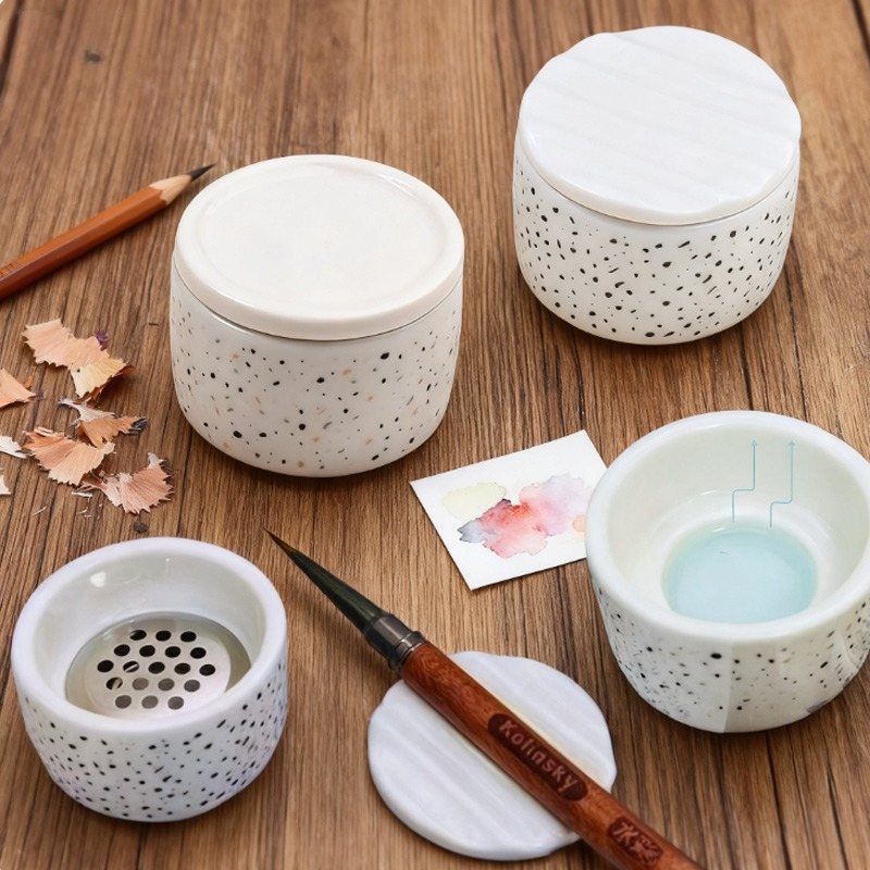 Ceramic Paint Brush Washer Cup - огляд і ціна Case With Pencil Holder