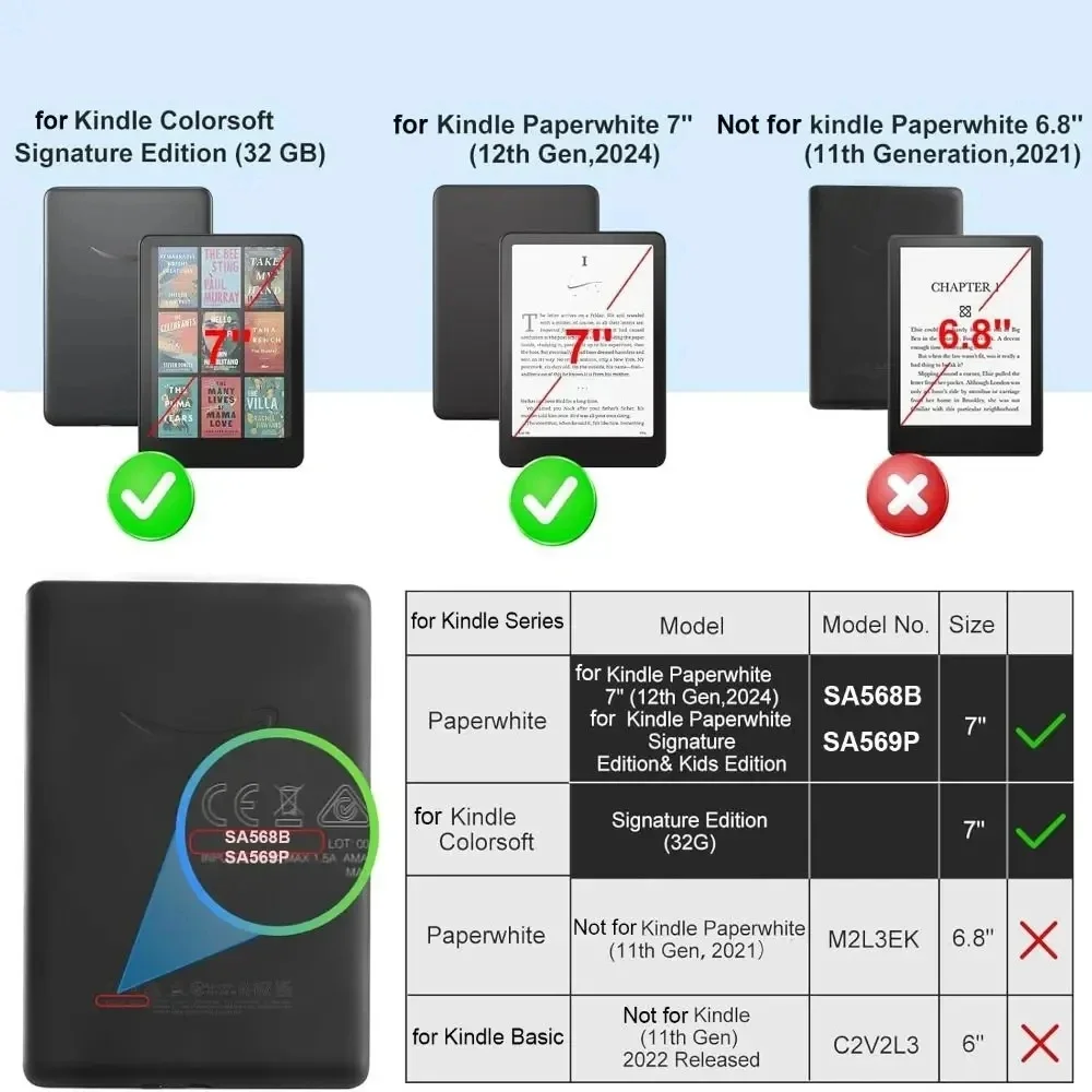For Kindle Colorsoft Signature - огляд і ціна Kindle Tablet Accessories