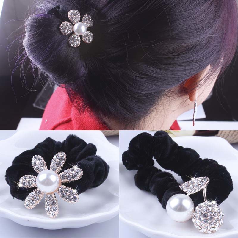 1 PC Black Velvet Scrunchies P - огляд і ціна Tablet Accessories For Girls