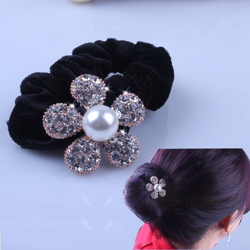 1 PC Black Velvet Scrunchies P - огляд і ціна Tablet Accessories For Girls