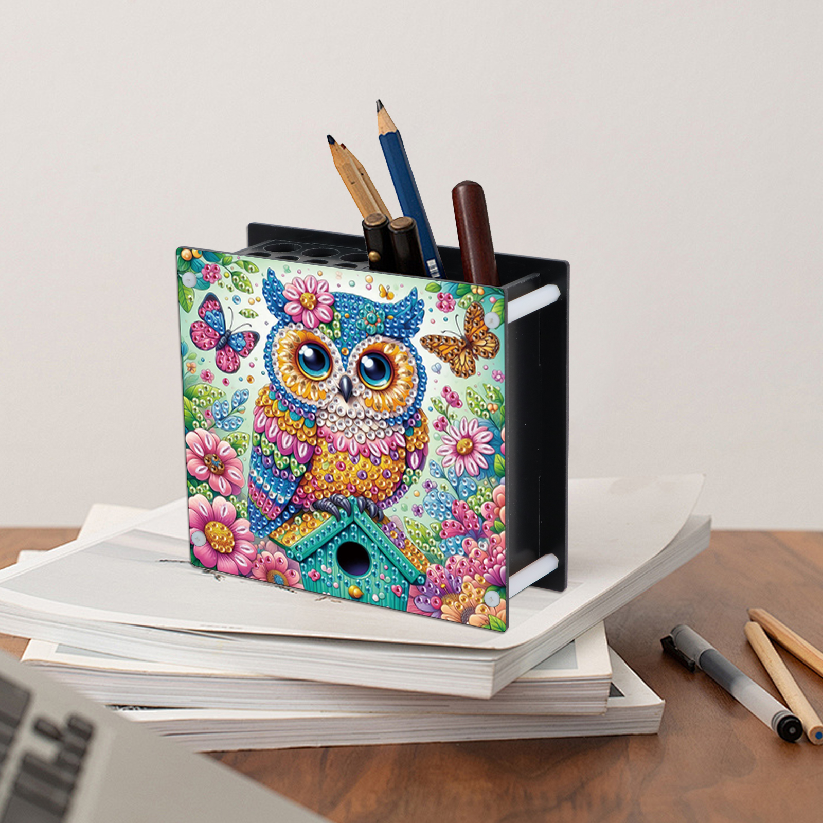 2Pcs Pen Holder Diamond Art Pa - огляд і ціна Case With Pencil Holder