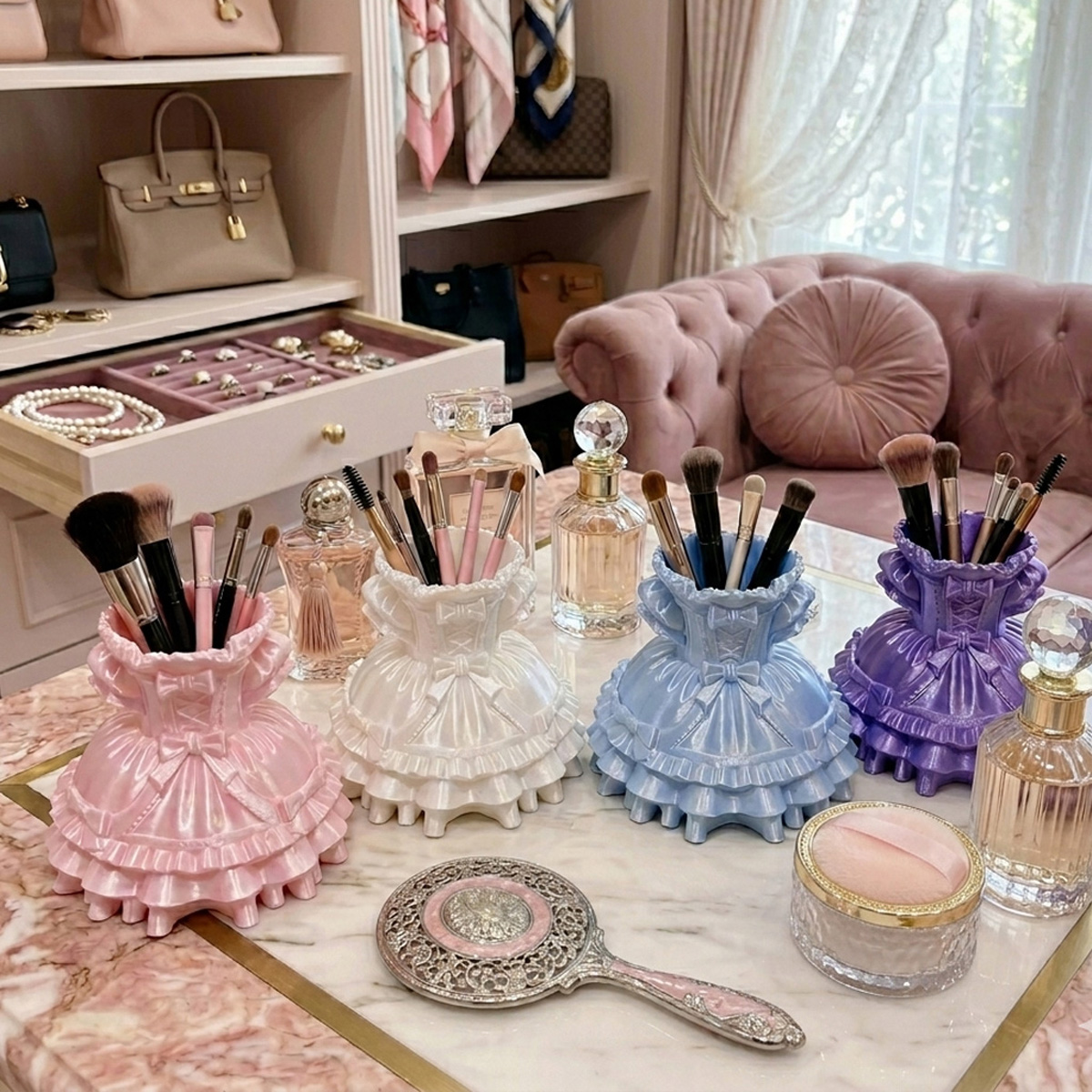 Princess Dress Makeup Brush Ho - огляд і ціна Case With Pencil Holder
