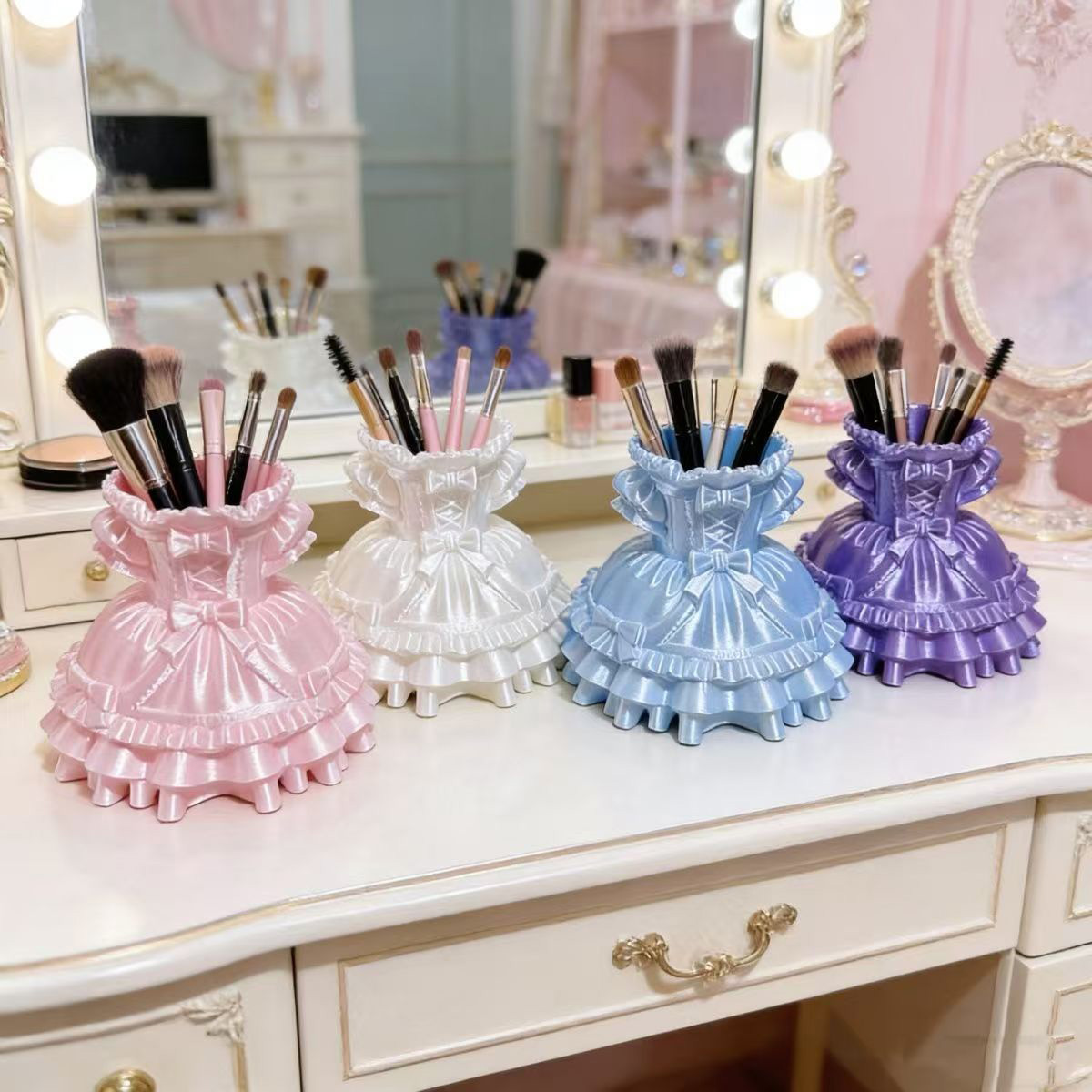 Princess Dress Makeup Brush Ho - огляд і ціна Case With Pencil Holder