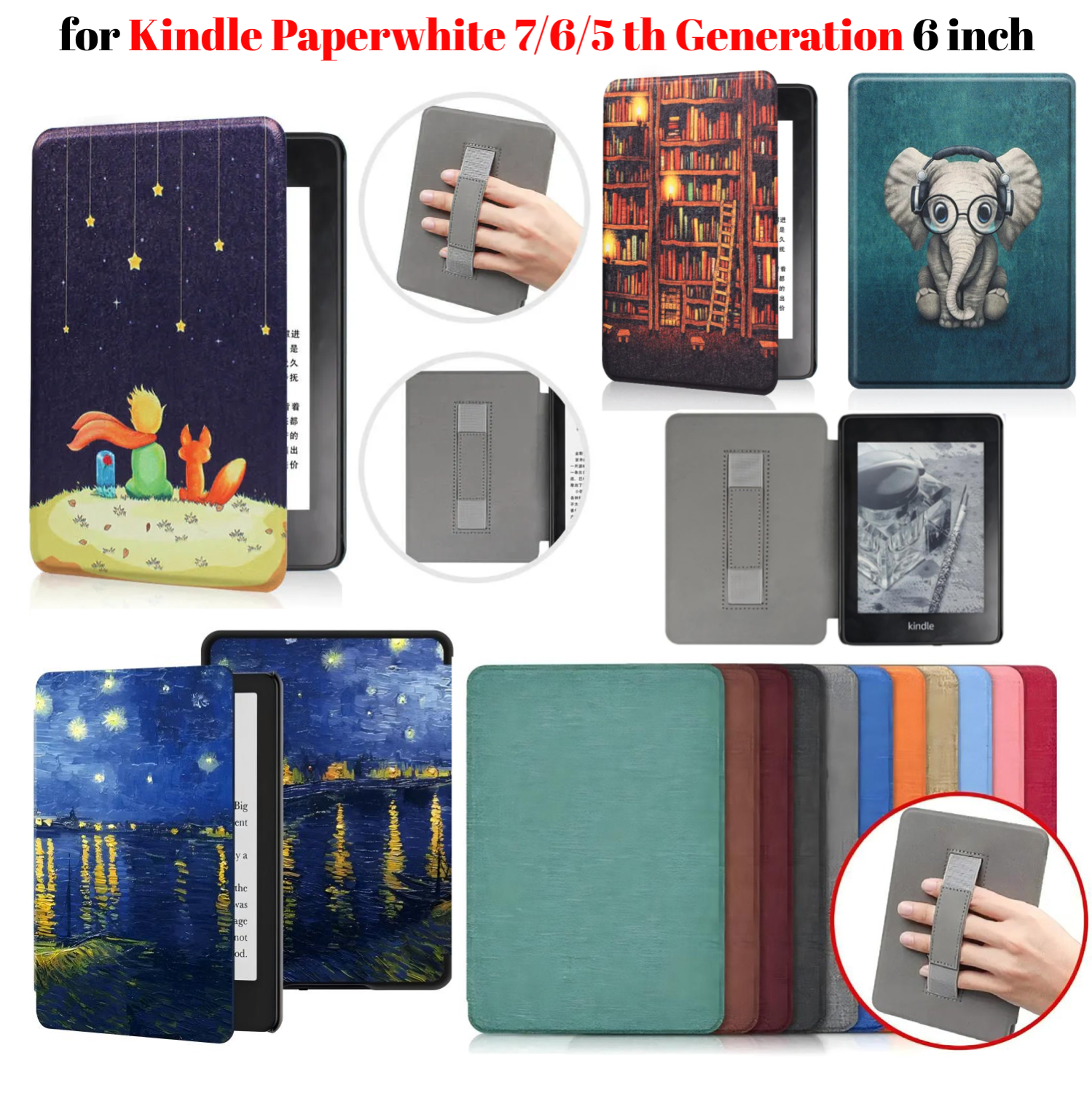 For Kindle Paperwhite 7th 6th  - огляд і ціна Kindle Tablet Accessories
